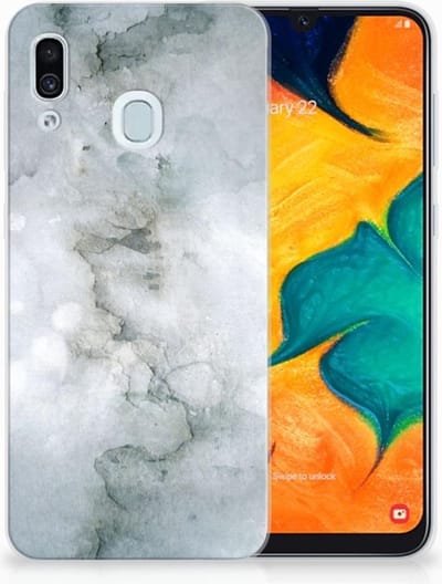Hoesje maken Samsung Galaxy A30 Painting Grey