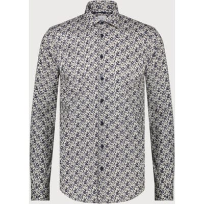 Blue Industry Overhemd Print Blauw - Maat 39 - Heren - Overhemden Casual