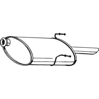 Geluiddemper achter BOSAL 190-861