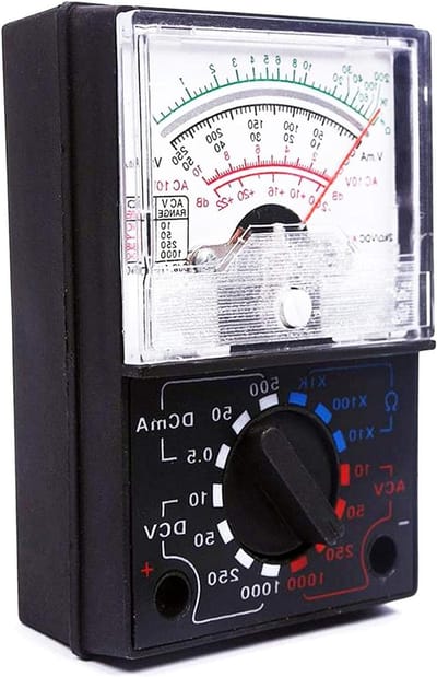 Analoge Multimeter - Continuïteit Tester - Elektrische Circuits Testen - Zakformaat Ontwerp - 90x60x30mm - Zwart