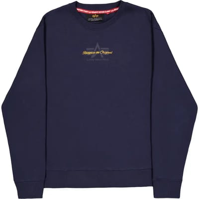 Regular fit sweatshirt van katoenmix met labeldetail