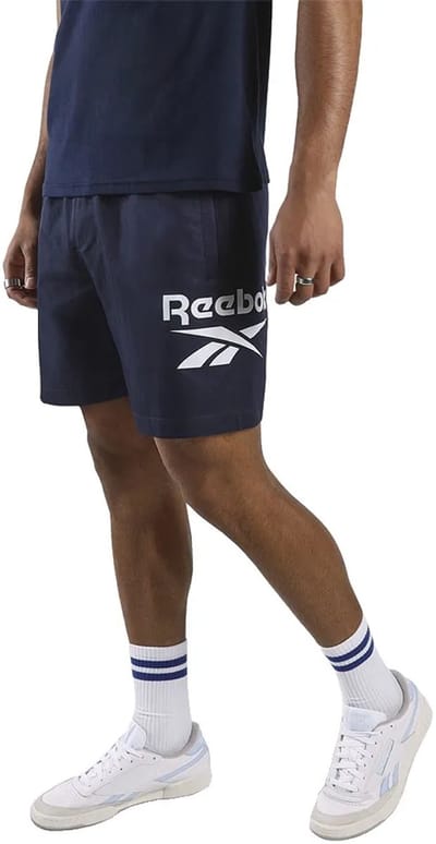 Reebok 1 Color Logo 7´´ Korte Broek Blauw S Man
