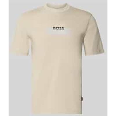 regular fit T-shirt van puur katoen model 'Te_LOGOTAPE'