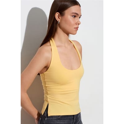Halsband Cut-Out Slim Fit Blouse