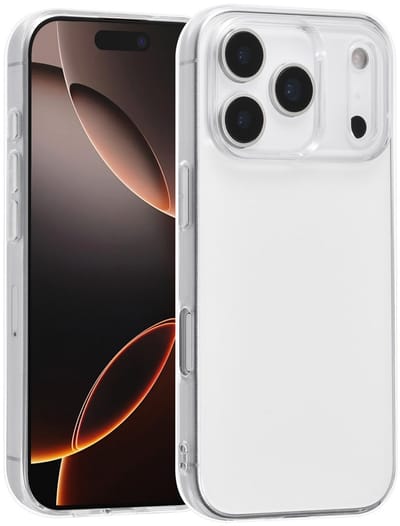 TUNIQ Back cover voor iPhone 17 Pro - Transparent - Flexibel en Schokbestendig