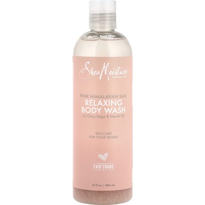 SheaMoisture, Pink Himalayan Salt Relaxing Body Wash, 13 fl oz (384 ml) white
