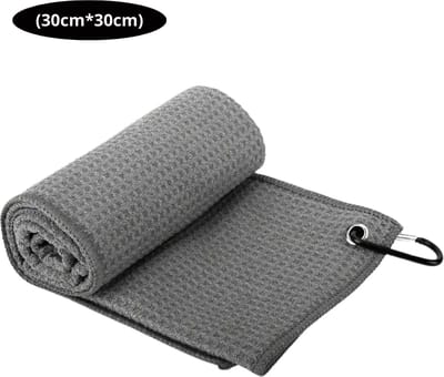 Livano Golf Handdoek - Golfhanddoek - Golf Accessoires - Towel - Comfortabel - Grijs
