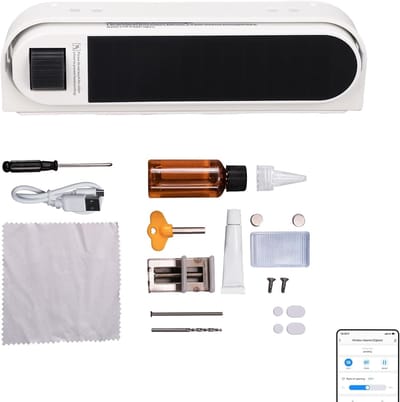Stille Automatische Raamopener met Afstandsbediening - 50N Stuwkracht en 55r/min Snelheid voor Smart Home