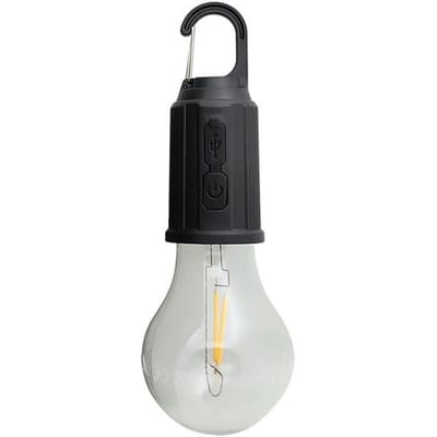 Oplaadbare draagbare buitenomgevingslamp LED multifunctionele kampeerlamp 3 verstelbare T01 black