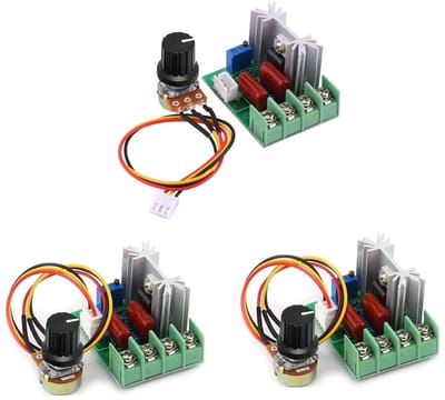 PWM Motor Snelheidsregelaar met Rotorknop, 1.8V tot 15V, 3 Stuks voor Precisie Controle en Efficiëntie