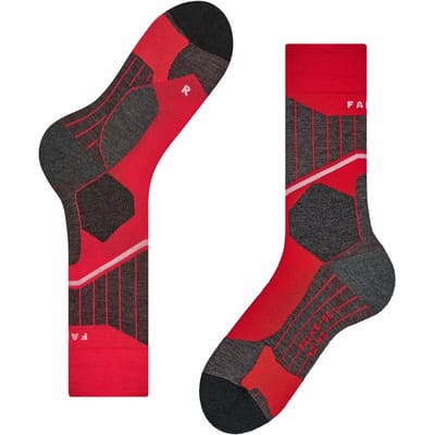 FALKE SC1 Langlauf Skisokken compressie, Ultralichte padding functioneel garen sportsokken dames rood - Maat 37-38