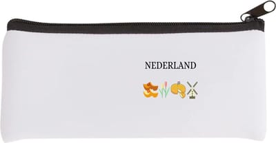 Akyol - nederland Etui - Amsterdam - toeristen nederlanders - rood wit blauw - holland - cadeau - kado - 20 bij 9 cm