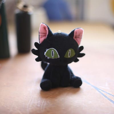 Kawaii Suzume No Tojimari Daijin Chat Porte-clés Figurine Figurine d'Action Anime Poupée de Bureau Jouet de Collection pour Enfant Cadeau black