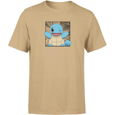 Pokémon Pokédex Squirtle #0007 Men's T-Shirt - Tan - L
