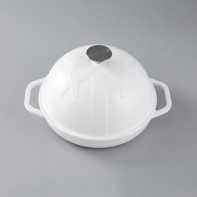 Gietijzeren Brood Oven met Cloche Deksel, Zuurdesem Bakpan, Geëmailleerd