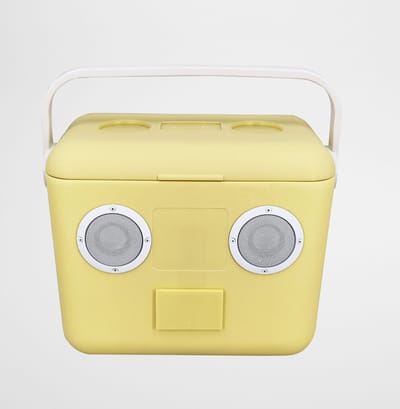 Beach Accessoires Koelbox Sounds met Speaker Bluetooth Pale Banana