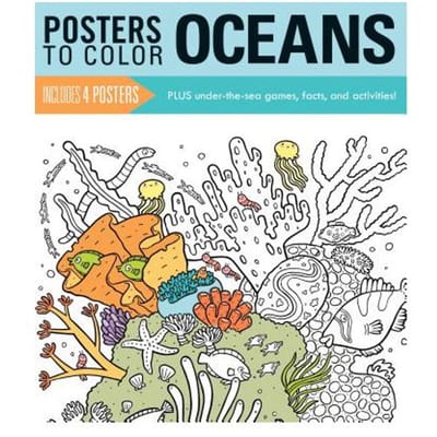 Posters To Color: Oceans - Running Press