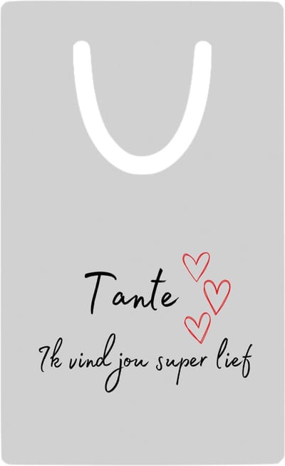 Hacebo® - tante ik vind jou super lief metalen boekenlegger - Tante - de liefste tante - verjaardag - cadeautje voor tante - tante artikelen - kado - geschenk Bladwijzer boekenleggers - 7.6 cm x 5cm