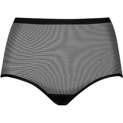 Bye Bra Vormgevende Tule Middelhoge Taille Slip Zwart S