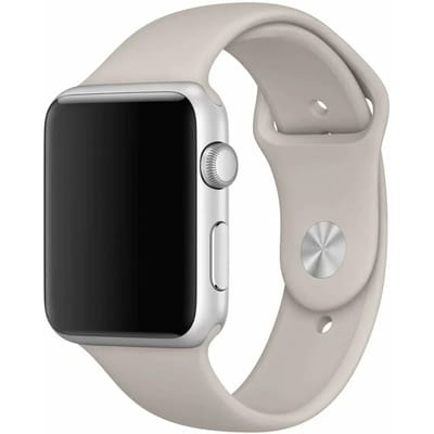 2+1 | Apple Watch Bandje Savro - Siliconen - Steenbruin