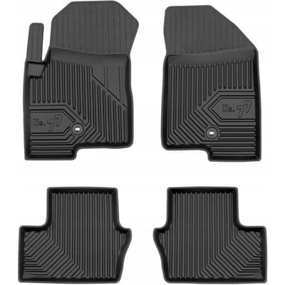Frogum - No.77 - Automatten 3D - Geschikt voor DODGE Caliber (2006-2011) - 4-delig - TPE Rubber - Zwart