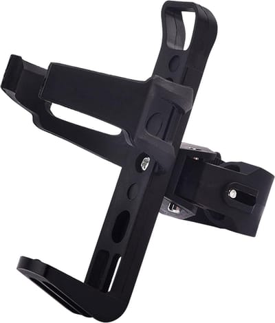 Universele Bekerhouder - Buggy & Fiets - Cupholder - Bidonhouder - Drinkfleshouder - Blikjeshouder - Zwart