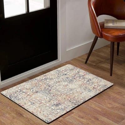 Kristal Pluche Tapijt 1 stuks Bohemien Perzisch Patroon Anti-vermoeidheid Keukenmat Deurmat Badkamertapijten Vloermat 50x80cm