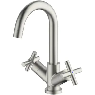 Aquavive Wastafelmengkraan Rosali - Draaibaar - Rvs - 7,5cm