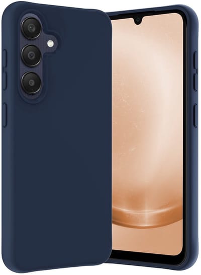 Hoes - Geschikt voor Samsung Galaxy A26 - Sterk & Shockproof - Hoesje Cover - Siliconen Case - Donkerblauw
