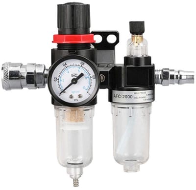 Dailygoody - Luchtfilter Regulator - Condensaatafscheider - Efficiënte luchtbehandeling - 1/4 inch - Geschikt voor pneumatische systemen - Hoogwaardig