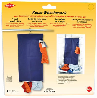 Kleiber reiszak voor wasgoed, (b)450 x (h)840 mm, blauw