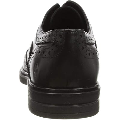 Hush Puppies Heren Santiago Leren Brogues (Zwart)