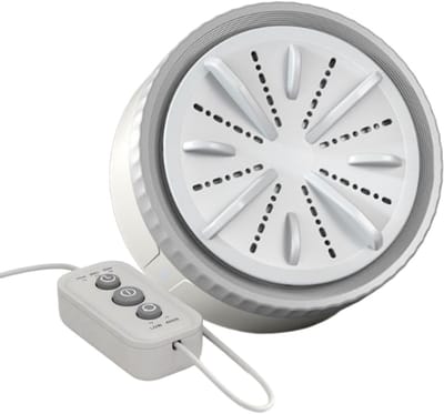 Mini Wasmachine - Compact Wasapparaat - Fijne Stoffen Wassen - Energiebesparend Snelwasprogramma - 65 x 11 x 65 cm - Grijs