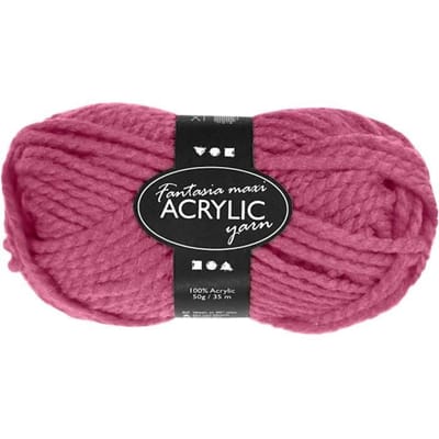 Creotime Acrylgaren Roze 35 M. 50 Gram