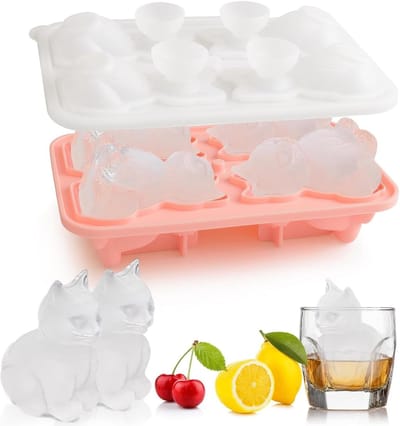 Siliconen IJsblokjesvorm met Deksel, Herbruikbare IJsblokjes voor Cocktails, Smoothies en IJscreaties