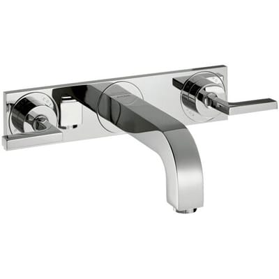 AXOR Citterio 3-hole wall-mounted basin mixer with lever handles UP