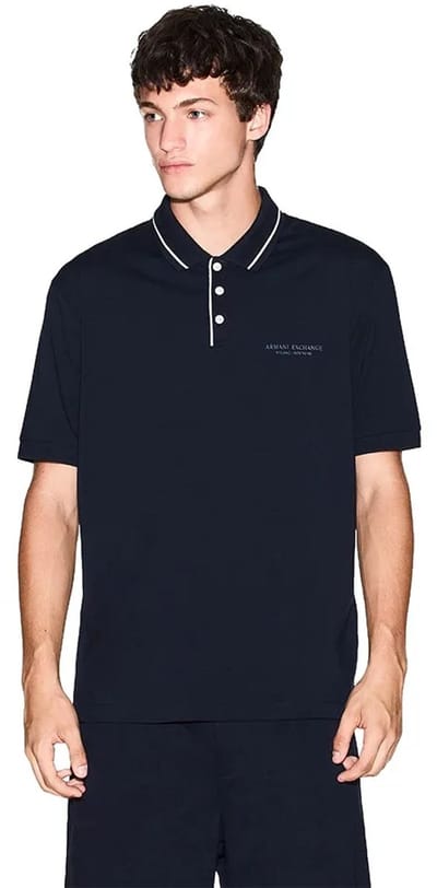 Armani Exchange Xm001557_af10363 Korte Mouw Poloshirt Blauw XS Man