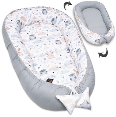 Babynestje voor Babybed 50 x 90 cm - 100% Katoen Babycocon voor Comfortabele Slaap en Veiligheid