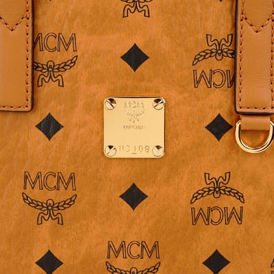 MCM Portuna Aren Monogram Tote Bag Gecoat Canvas Schouder Handtas Unisex Tote Bag Cognac MMTCSKC03CO001 Basic Set (Bag+Dust Bag) brown