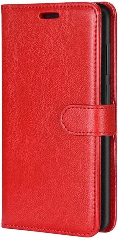 LuxeBass Telefoon Wallet Bookcase voor Samsung Galaxy A22 4G - Portemonnee telefoonhoesje voor Bankpassen - Kunstleer - Siliconen Houder - Magnetische sluiten - Rood - telefoonhoes - gsm hoes - telefoonhoesjes - telefoonhoes - gsm hoes - gsm hoesjes