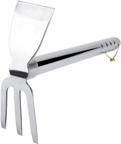 Tuingereedschap 2-in-1 - Bloem Groente Hark - Tuin Onderhoud - Drietand Cultivator Functie - 39 x 22 cm - Niet gespecificeerd