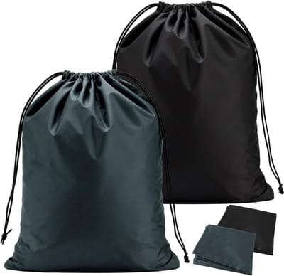 Grote Waterdichte Reiswaszakken, 36 x 24 Inch, Vouwbare Waszak met Trekkoord voor Camping en Studentenhuis, Ideaal voor Vuile Was en Reisaccessoires