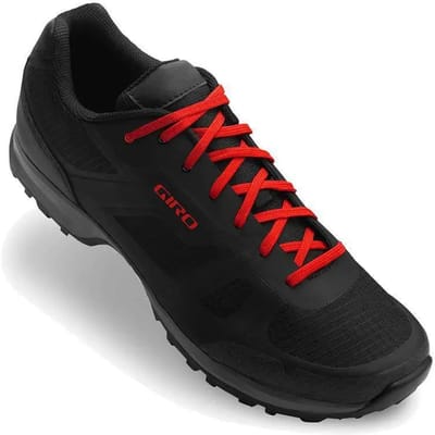 Giro Gauge Schoenen Heren, zwart/rood Schoenmaat EU 40