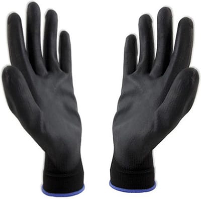 Schilderhandschoen PU-soft zwart L (paar)