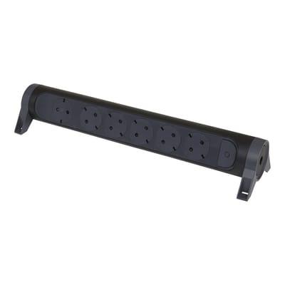Legrand monteerbaar en draaibaar 6x2P+A zonder zwart snoer (Europese Stekkerdoos) - 694548 [5 stuks].