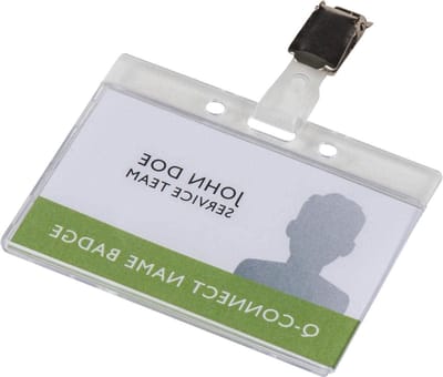 ID-kaarthouder - Badgehouder - Veilig Bewaren - Hard Plastic - 10 stuks - Transparant