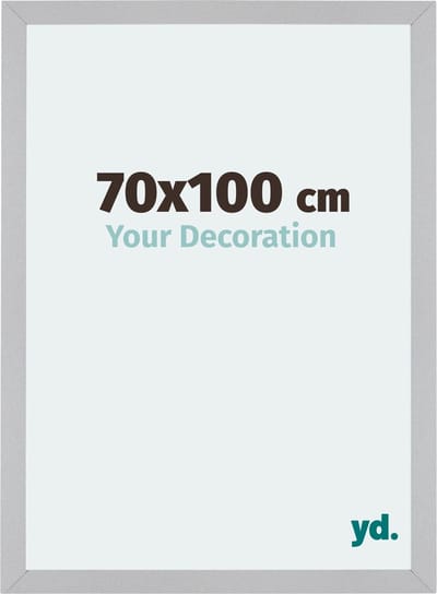 Your Decoration - Fotolijst 70x100 cm - MDF - Zilver Mat - Mura