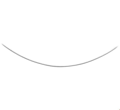 Zilver Gerhodineerde Collier omega rond 1 1314682 42 cm