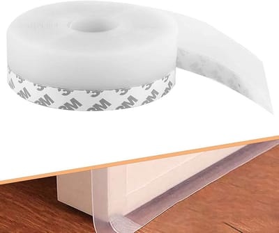 Zelfklevende Siliconen Deurstrips Bodem - 8 Meter - Tochtstrips voor Isolatie en Tochtwering