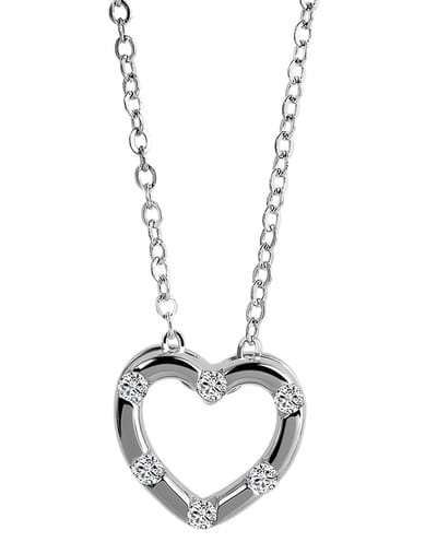 AKZENT Akzent dames ketting met hanger "Clarissa" aus 925 Sterlingzilver, gerhodineerd, duurzaam